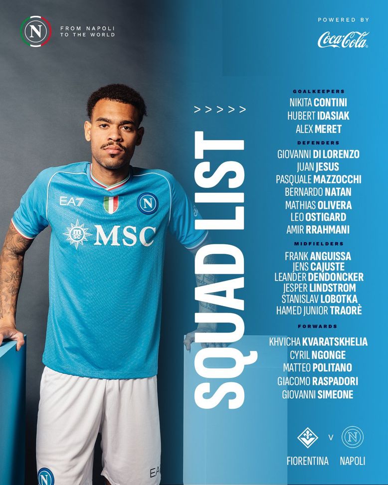 Qui Napoli, i convocati per Firenze: confermata un’assenza di lusso- immagine 2