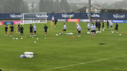 Dimaro day 5, seduta mattutina: azzurri sotto il diluvio, tra tattica e tiri in porta