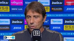 Conte a DAZN: “Primo tempo dominato, ci siamo sciolti come neve alle prime difficoltà”