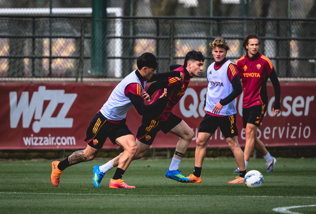 Verso Inter-Roma: l’allenamento dei giallorossi, c’è Soulé – FOTO GALLERY- immagine 1