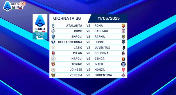 Serie A 24-25, il calendario completo: da Inter-Milan alla Juve, tutte le giornate - immagine 4