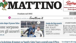 PRIMA PAGINA IL MATTINO OGGI: “Napoli-Inter, operazione sorpasso”