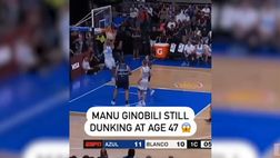 VIDEO / Ginobili come un ragazzino: schiaccia a 47 anni
