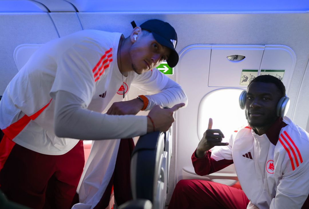 Roma, il viaggio della squadra verso Torino – FOTO GALLERY - immagine 10