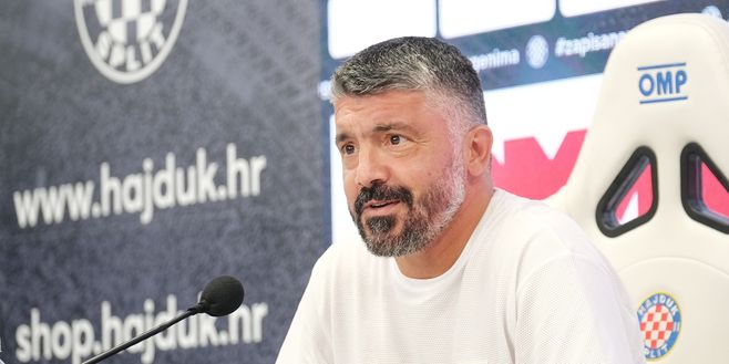Hajduk, Gattuso dopo la Conference: 'Cresceremo di partita in partita'