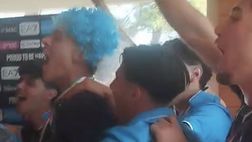 I calciatori del Napoli Primavera invadono la mixed zone: scatta il coro!