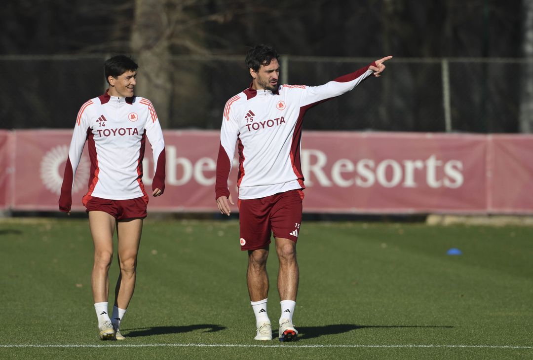 Roma, l’allenamento a due giorni dalla trasferta con il Milan – FOTOGALLERY - immagine 18