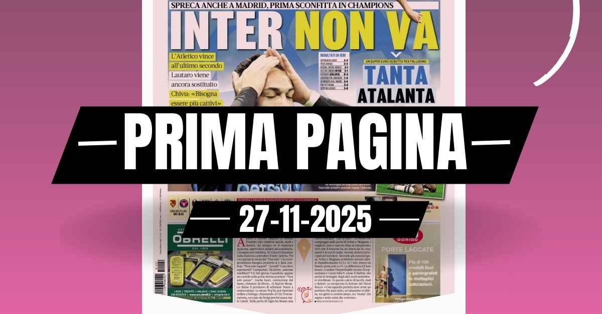 Prima pagina Gazzetta dello Sport: “Rabiot esclusivo: ‘Il mio Milan nato per vincere