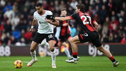 Liverpool-Bournemouth, dove vedere la partita in diretta tv e streaming live