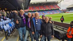 Il Viola Club Impruneta sugli spalti del Selhurst Park stadium