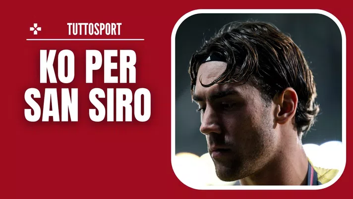 Milan-Juventus Serie A 2024-2025 infortunio Vlahovic