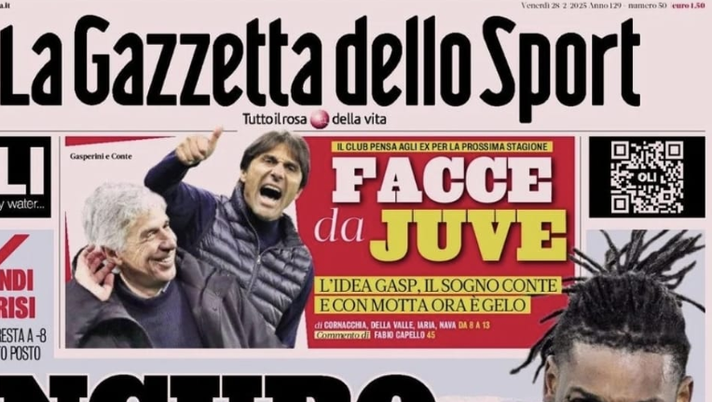 La prima pagina odierna de La Gazzetta dello Sport La Gazzetta dello Sport