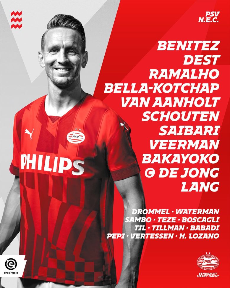 PSV-NEC Nijmegen, le ufficiali: la scelta di Bosz su Lozano- immagine 2