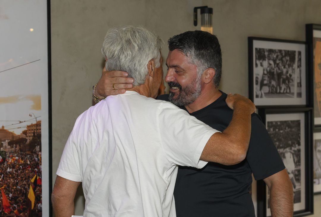 Il ct Gattuso in visita a Trigoria: l’incontro con Gasp e la squadra – FOTO GALLERY- immagine 1