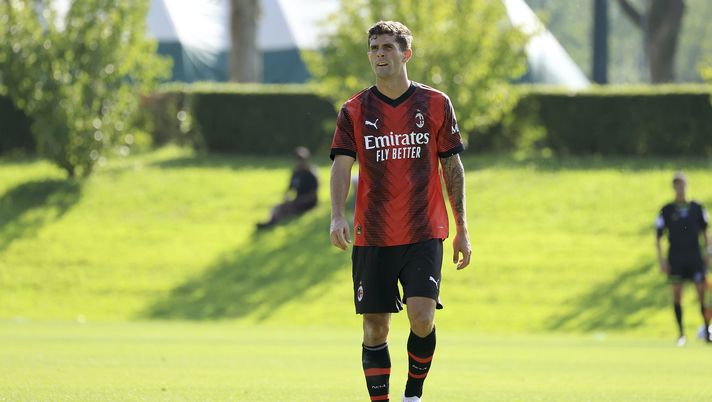 Christian Pulisic AC Milan amichevole Milan-Lumezzane 7-0 precampionato 2023-2024