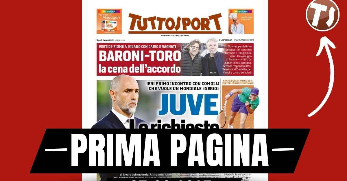 Prima pagina Tuttosport: “Modric, patto con il Diavolo”