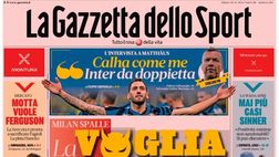 PRIMA PAGINA GAZZETTA DELLO SPORT: “La voglia del Diavolo”