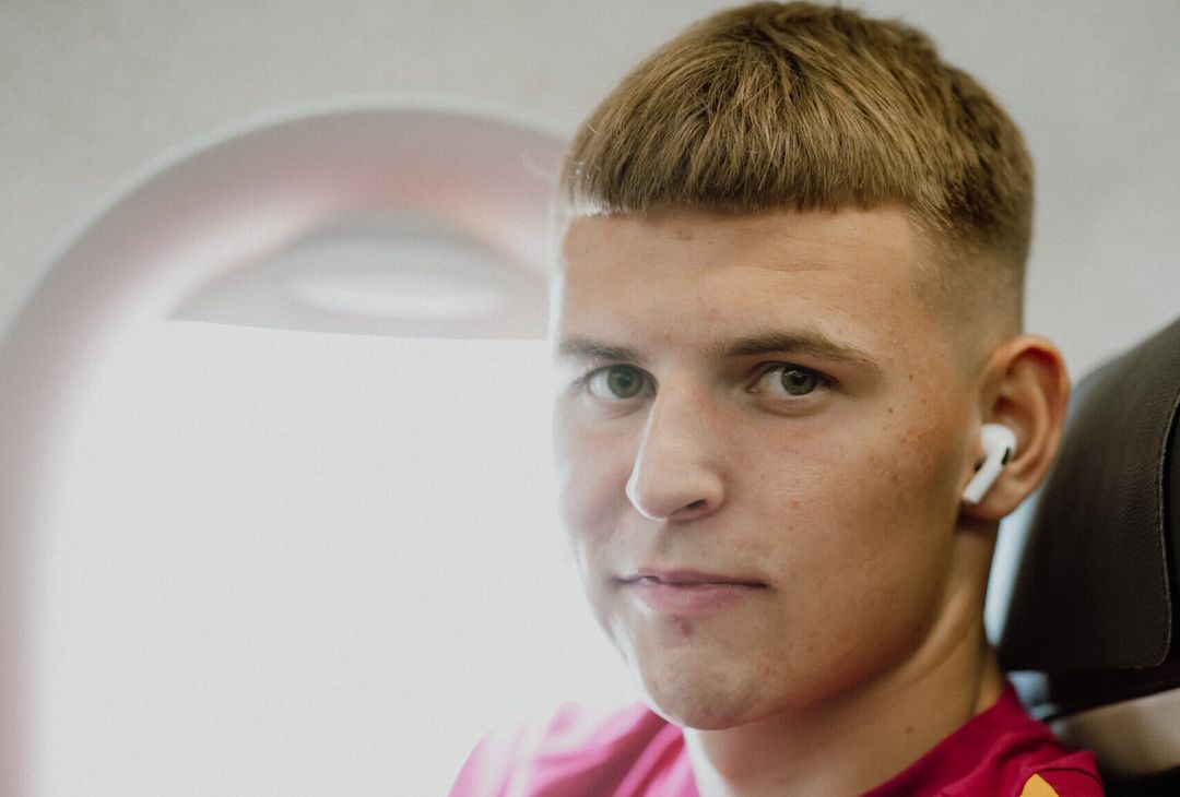 Kaiserslautern-Roma, squadra in partenza per la Germania – FOTO GALLERY - immagine 21