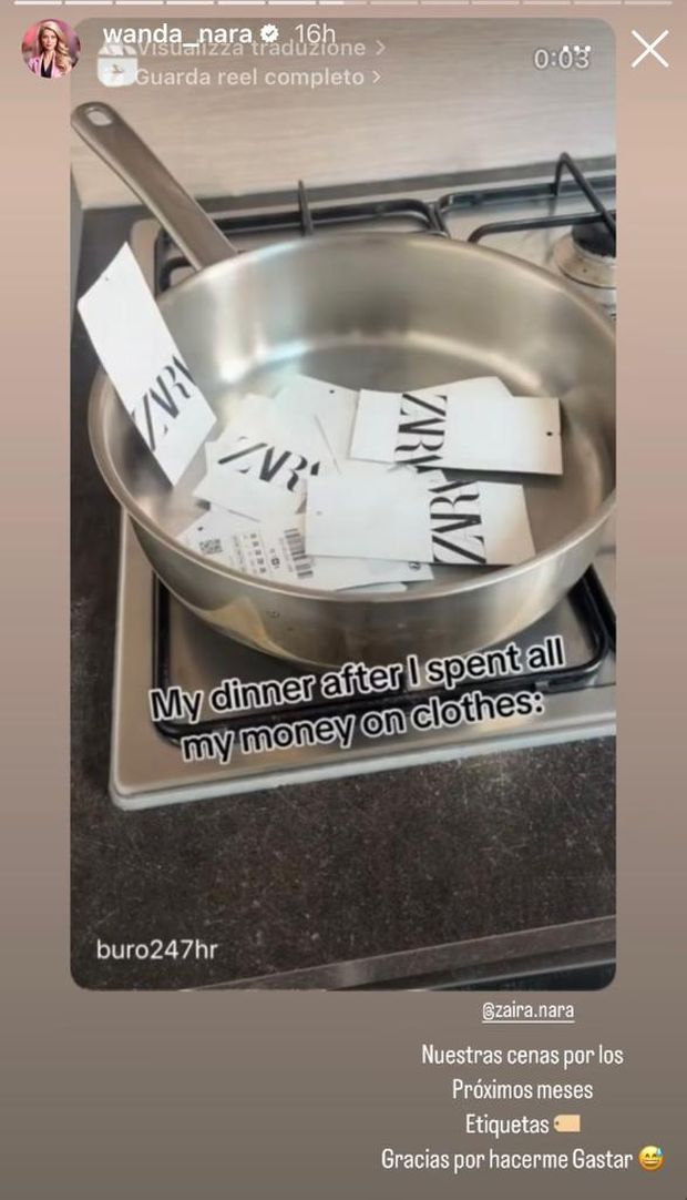 Wanda ironicamente alla sorella: “Ecco cosa mangeremo nel prossimo mese, grazie per…”- immagine 3