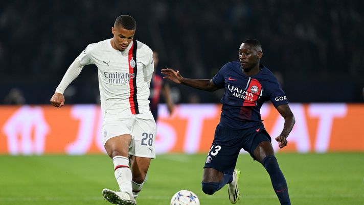 Kolo Muani Thiaw PSG-Milan 3-0 Champions League 2023-2024