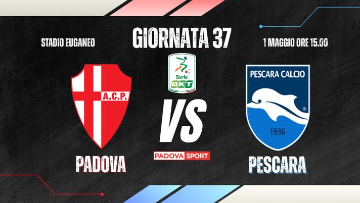 PADOVA-PESCARA, cronaca diretta con fischio d’inizio ore 15 - immagine 1