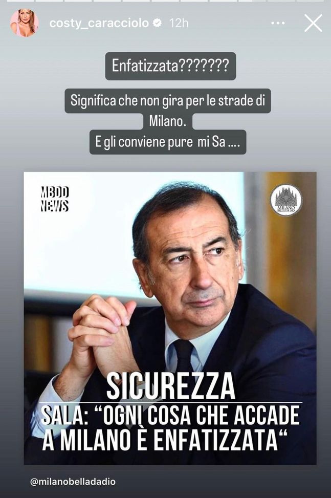 Sicurezza Milano, anche lady Vieri ha paura e risponde al sindaco Sala: “Significa che…”- immagine 3