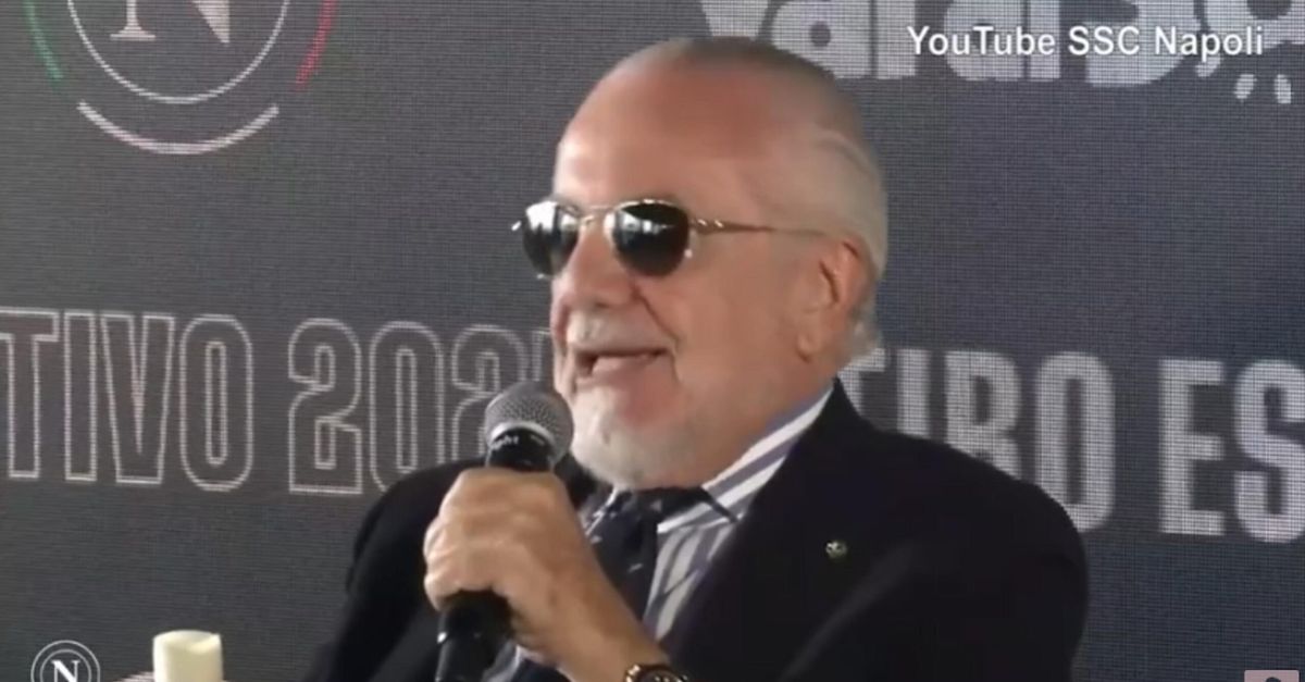 video de laurentiis che bordata alla juve non ha giocato in maniera chiara