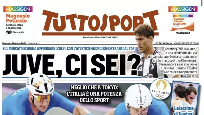 PRIMA PAGINA TUTTOSPORT OGGI: “Grazie Meret! Conte passa solo ai rigori” - immagine 1