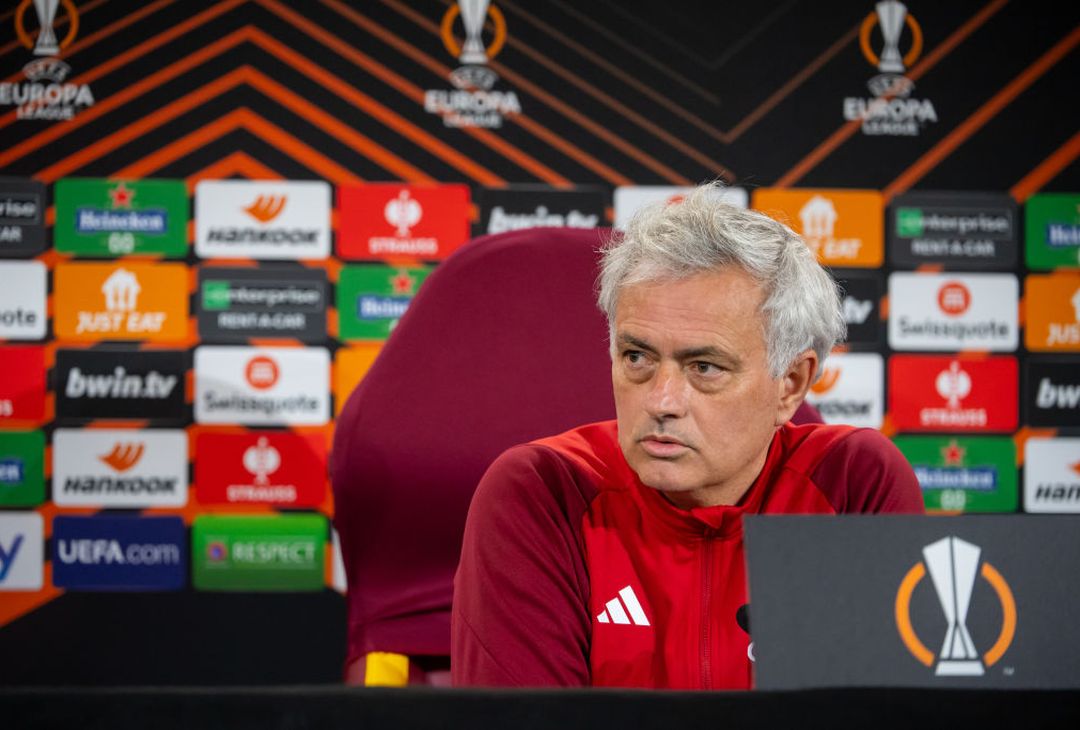 Roma-Sheriff, la conferenza stampa di Mourinho e Aouar – FOTO GALLERY- immagine 1