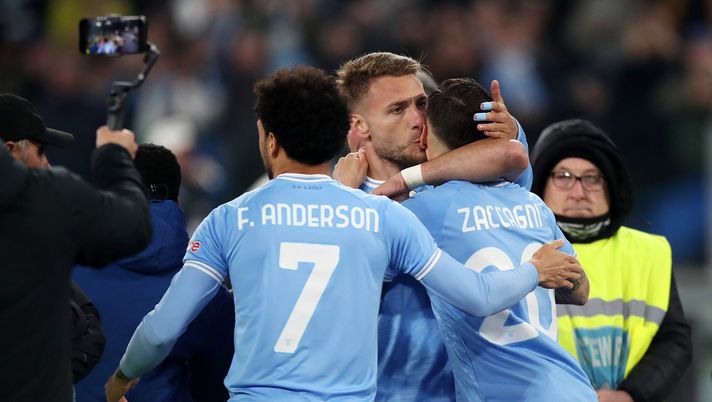 Felipe Anderson, Immobile e Zaccagni Felipe Anderson, Immobile e Zaccagni
