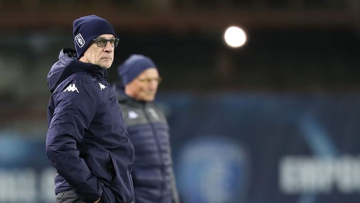 EMPOLI, ITALY - NOVEMBER 05: Davide Ballardini manager of Genoa CFC looks on during the Serie A match between Empoli FC v Genoa CFC at Stadio Carlo Castellani on November 5, 2021 in Empoli, Italy.  (Photo by Gabriele Maltinti/Getty Images)  Cremonese