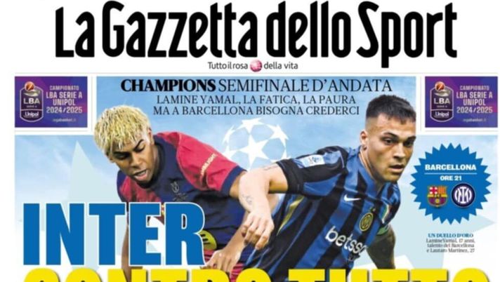 PRIMA PAGINA GAZZETTA DELLO SPORT OGGI: “Inzaghi al rinnovo, ci metto la firma”