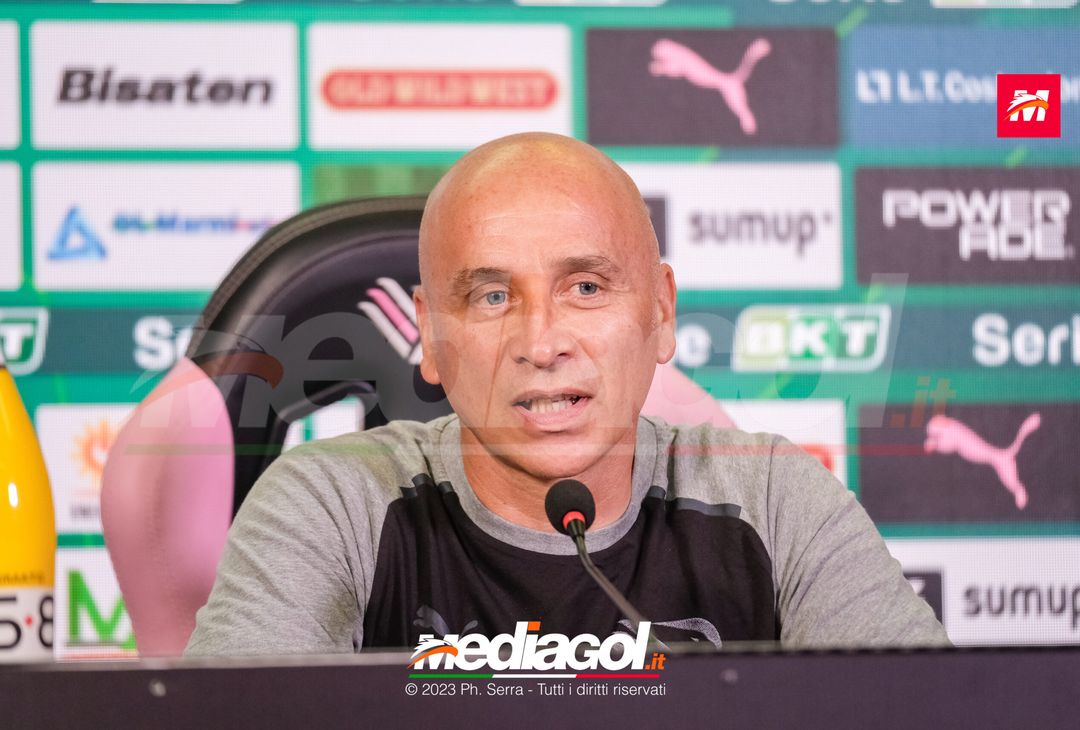 FOTO PALERMO, verso il Brescia: Eugenio Corini in sala stampa (GALLERY) - immagine 9