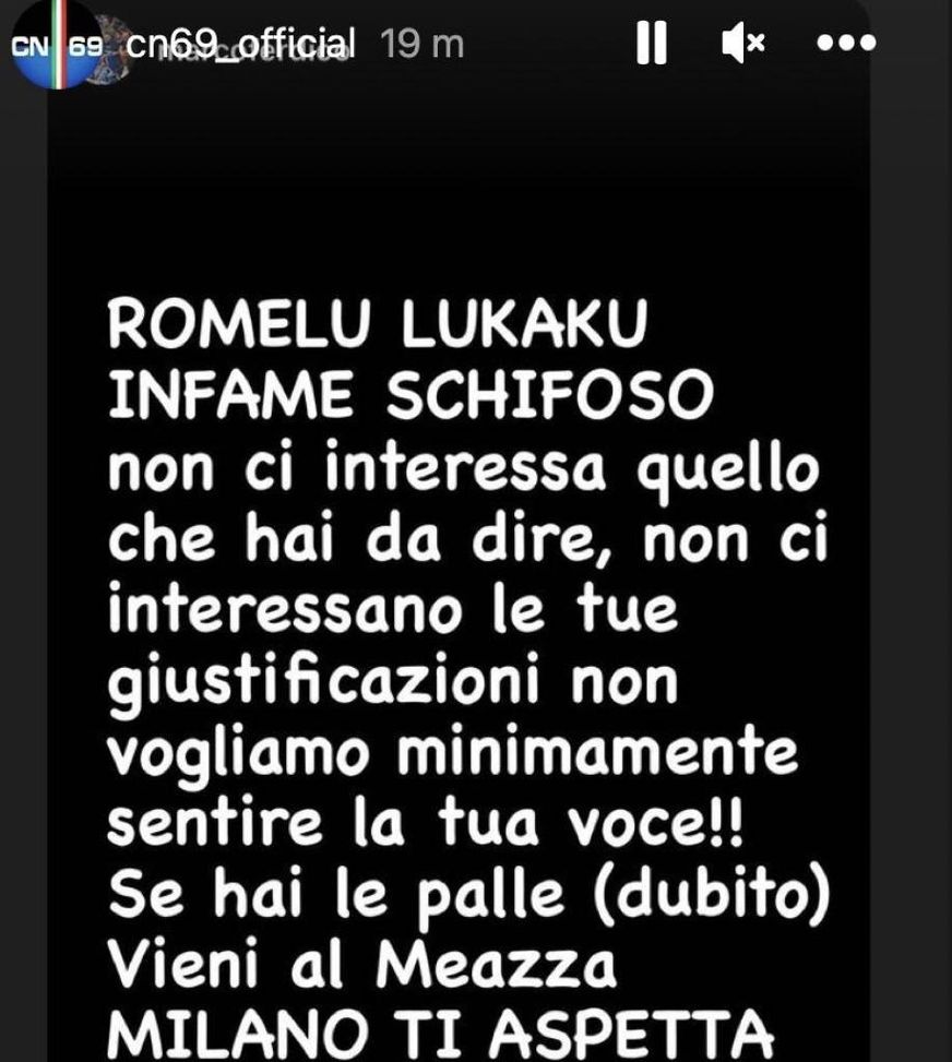 Curva Nord: “Lukaku infame, non vogliamo sentirti. Dubitiamo, ma se hai le palle…”- immagine 2