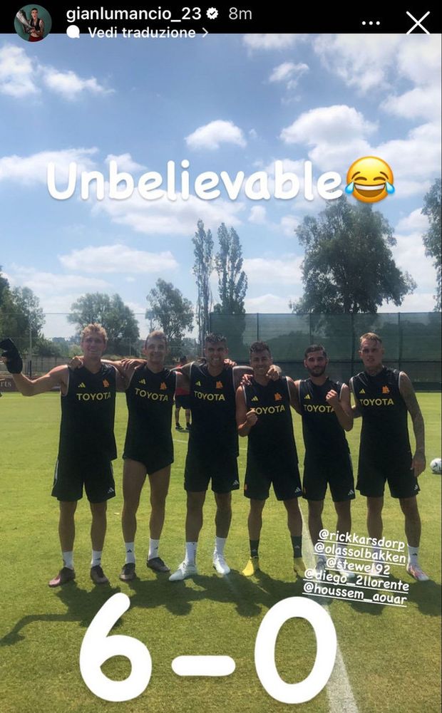 A Trigoria partitella a senso unico, la squadra di Mancini vince 6-0: “Incredibile”- immagine 2