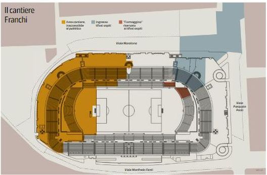 Franchi, il cantiere si sposta in strada. Sprint per l’agibilità- immagine 2