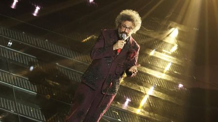SANREMO, ITALY - FEBRUARY 11: Simone Cristicchi attends the 75th Sanremo Music Festival 2025 at Teatro Ariston on February 11, 2025 in Sanremo, Italy. (Photo by D.Venturelli/Daniele Venturelli/Getty Images )