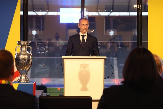 Il Presidente dell'UEFA Aleksander Ceferin (Photo by Alexander Hassenstein/Getty Images for DFB) L’UEFA cambia il regolamento: nuovo criterio per le gare a eliminazione diretta- immagine 2