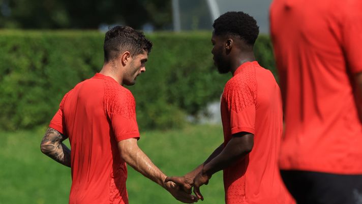 Christian Pulisic e Yunus Musah, calciatori del Milan (getty images)