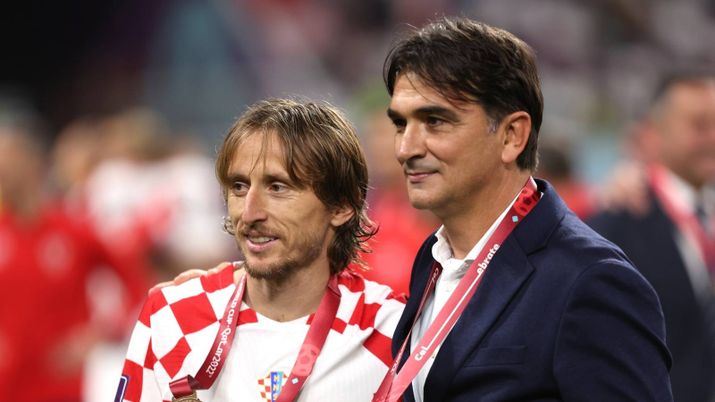 Zlatko Dalic e Luka Modric, Croazia