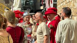 FOTO VN – Ribery eletto Magnifico Messere del calcio storico fiorentino