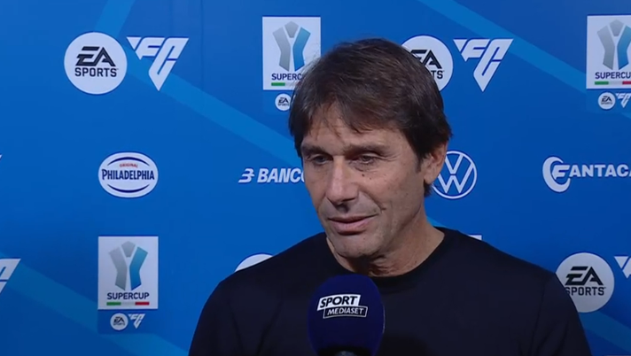 Il tecnico del Napoli Antonio Conte ha rilasciato alcune dichiarazioni ai microfoni di Mediaset dopo la vittoria sul Milan conte napoli