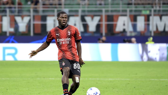 Yunus Musah AC Milan Milan-Newcastle 0-0 Champions League 2023-2024