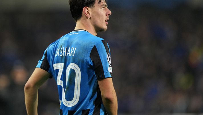 BRUGES, BELGIUM - FEBRUARY 12: Ardon Jashari #30 of Club Brugge KV looks on following his teams 2-1 victory against Atalanta in the UEFA Champions League 2024/25 League Knockout Play-off first leg match at Jan Breydel Stadium on February 12, 2025 in Bruges, Belgium. (Photo by Alex Bierens de Haan/Getty Images) Jashari