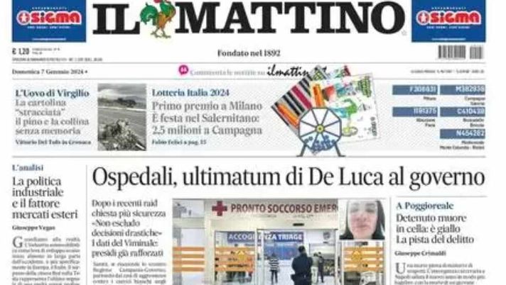 La Prima Pagina Il Mattino “mazzarri Carico Oggi A Torino Per I Tre Punti” Calcio Napoli 1926