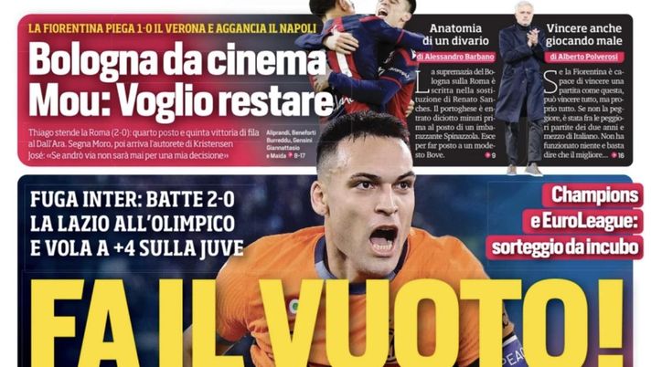 prima pagina corriere