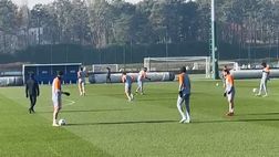 VIDEO FCIN1908 / Inter-Real Sociedad, la rifinitura ad Appiano: c’è Sensi, tre assenti