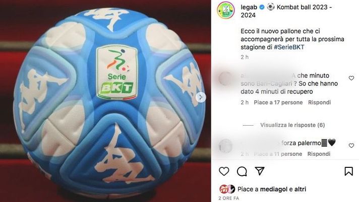Serie B, presentato il nuovo Kombatt Ball: sarà il pallone per la stagione 2023/24 serie b