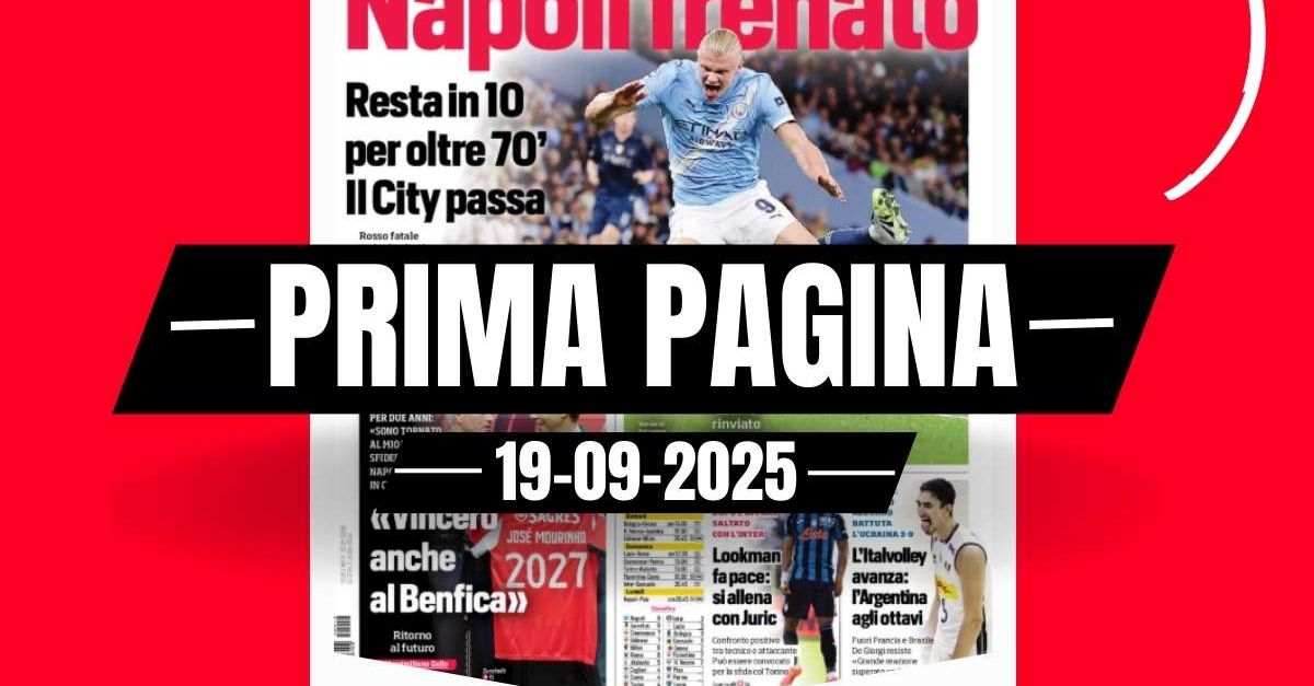 Prima pagina Corriere dello Sport: tra Champions League e Serie A Prima pagina Corriere dello Sport: tra Champions League e Serie A