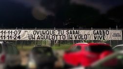 Roma, la Curva Sud ricorda Gabriele Sandri: “Gabbo vive”